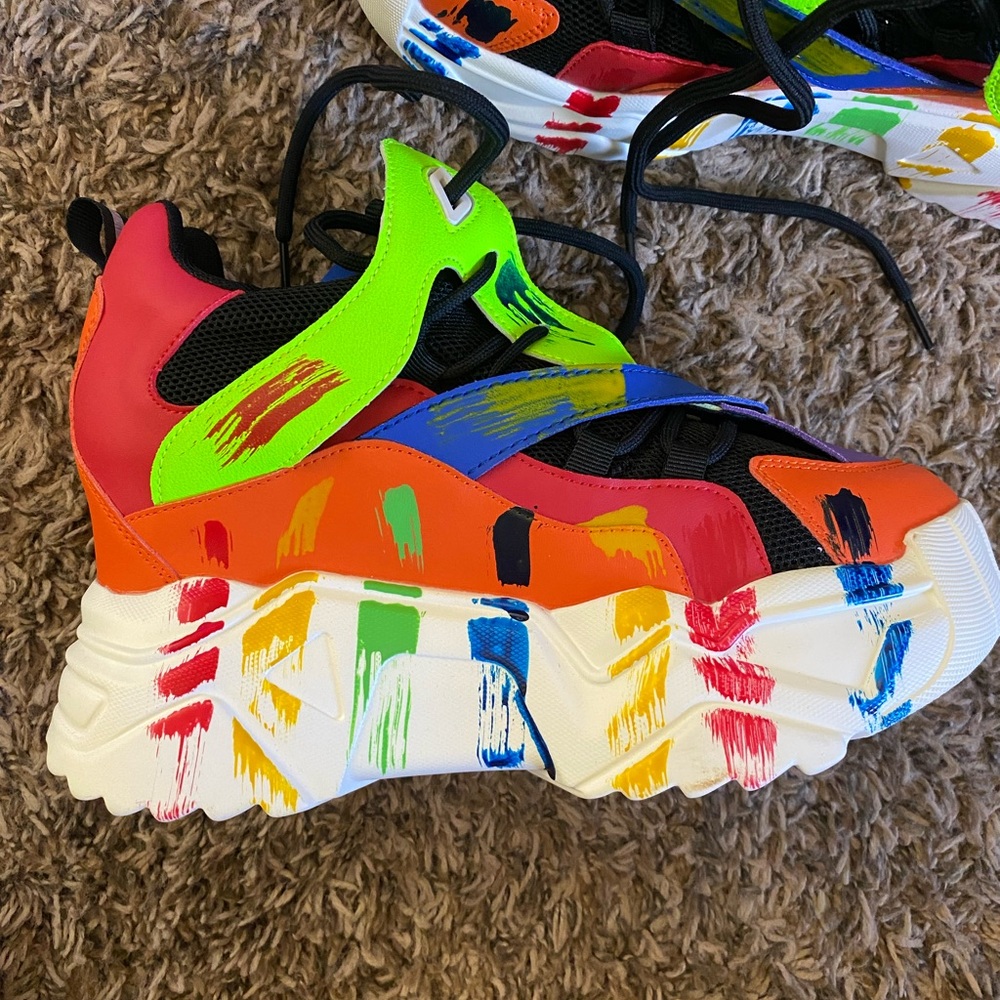 Dolls Kill Multicolor Chunky Sneakers